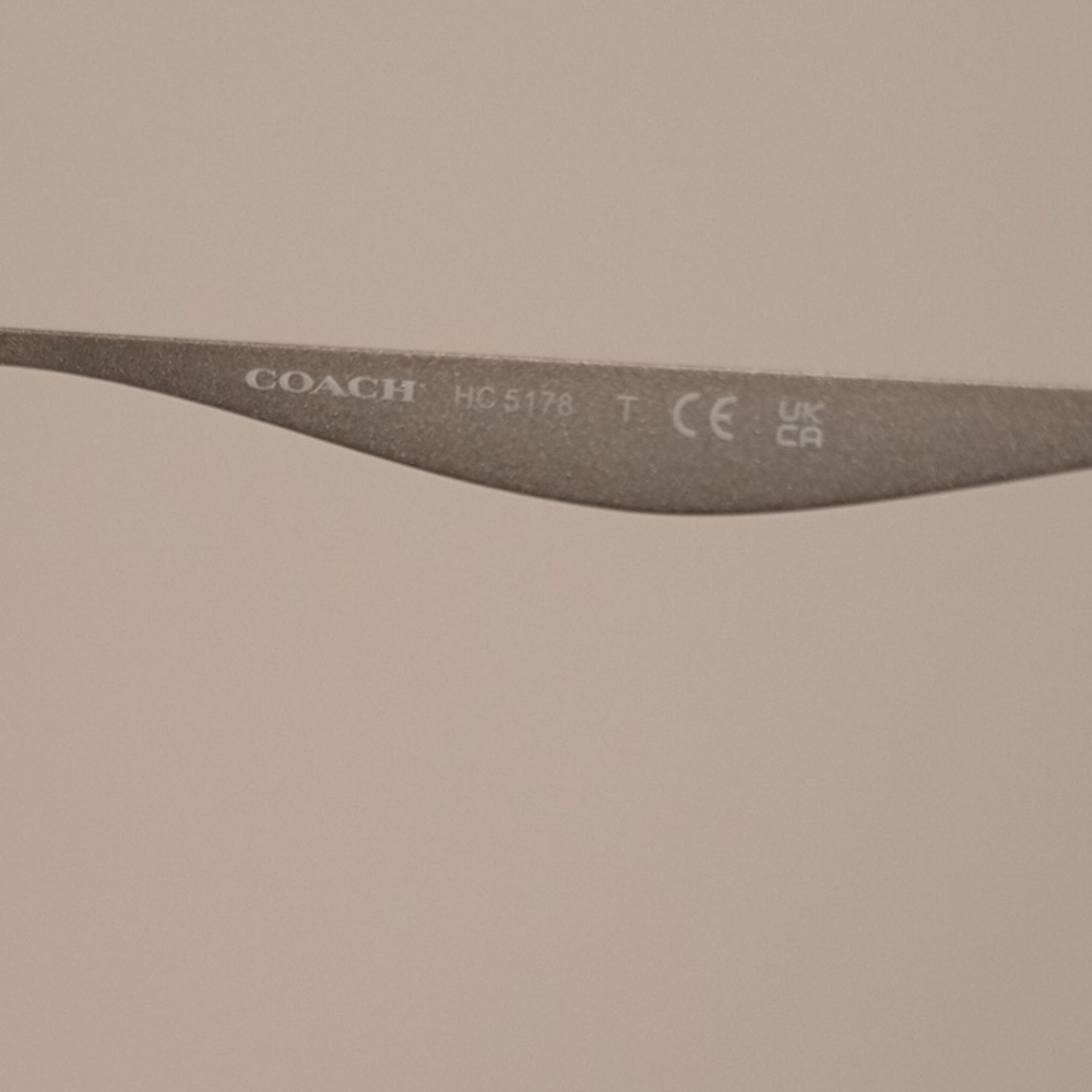 Coach Metallic Silver Frame Glasses - Picture 3 of 5